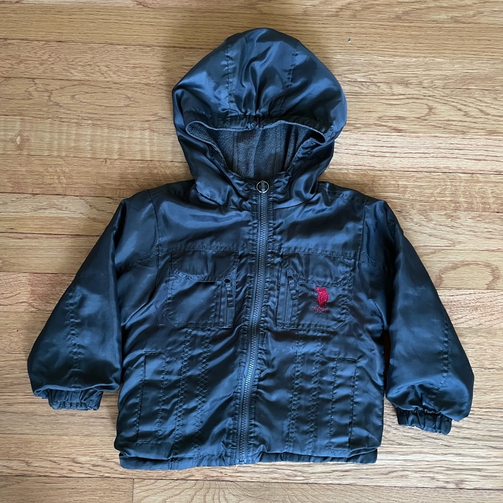 Boys U.S.Polo Full Zip Reversible Jacket